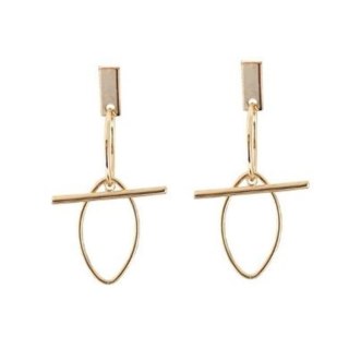 KOLCZYKI MODUŁOWE ŁEZKI ZŁOTE