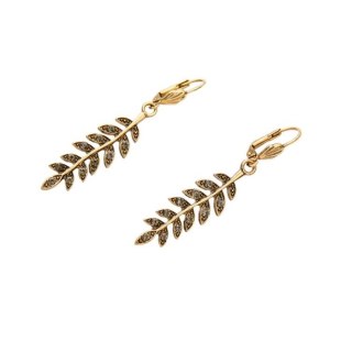 KOLCZYKI WISZĄCE LISTKI