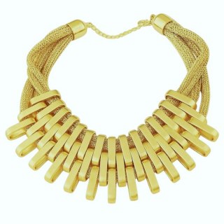 NASZYJNIK SIATECZKA DUŻY ZŁOTY N414Z