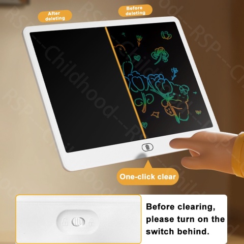 Tablet do pisania i rysowania LCD 16/13/11 cali, tablica edukacyjna dla dzieci do pisania i malowania, zabawka edukacyjna dla dziewczynek i chłopców w wieku 3, 4, 5, 6, 7, 8 lat