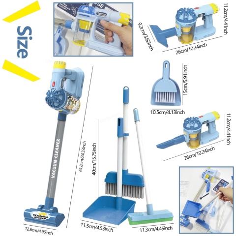 Zestaw do czyszczenia elektrycznego odkurzacza dla dzieci