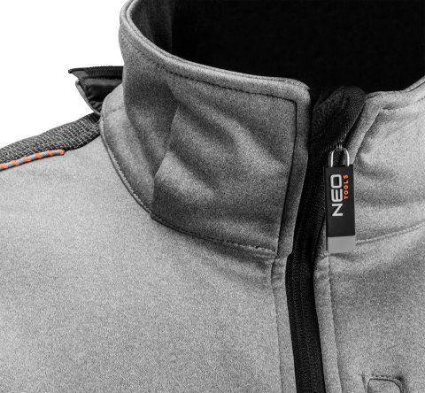 KURTKA SOFTSHELL Z KAPTUREM ODPINANYM, ROZMIAR XL NEO