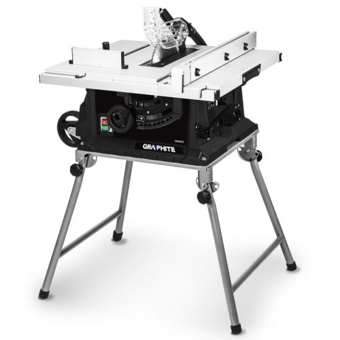 PILARKA STOŁOWA 1600W, 254/30 MM, SKŁADANY STÓŁ GRAPHITE