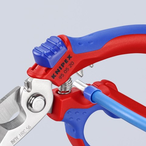 NOŻYCZKI KĄTOWE DLA ELEKTRYKÓW 160MM KNIPEX
