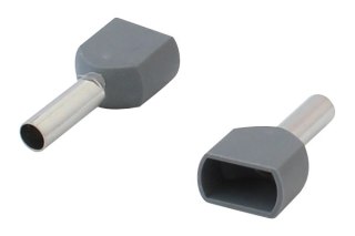 KOŃCÓWKA TULEJKOWA IZOLOWANA PODWÓJNA 2*2.5MM 10 SZTUK EPM