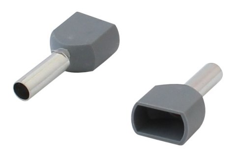 KOŃCÓWKA TULEJKOWA IZOLOWANA PODWÓJNA 2*2.5MM 10 SZTUK EPM