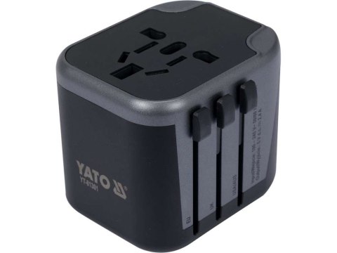 ADAPTER PODRÓŻNY UNIW. 2XUSB 12W YATO