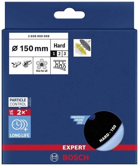 TALERZ SZLIFIERSKI EXPERT D150 HARD BOSCH