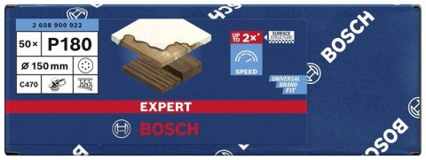 KRĄŻEK ŚCIERNY EXPERT EXC470 150MM P180 6OTW. BOSCH