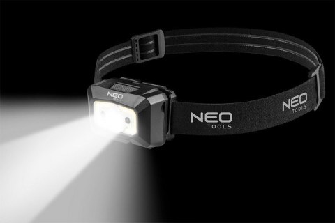 LATARKA CZOŁOWA AKUMULATOROWA USB 250LM COB LED,CZUJNIK RUCH NEO