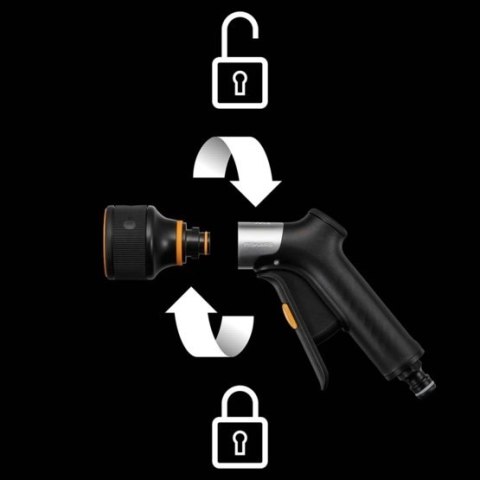 PISTOLET ZRASZAJĄCY 3-FUNKCYJNY FRONT CONTROL FISKARS