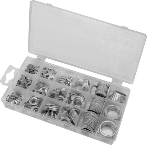 ZESTAW PODKŁADEK ALUMINIOWYCH 450 SZT. MIX ROZMIARÓW YATO