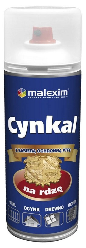 AEROZOL CYNKAL 0.4L CZARNY 9005 MALEXIM