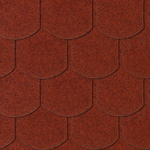 GONT KARPIÓWKA CZERWONY 1 SZT = 0,16M2, 1 OPK. = 3,85M2 TYTAN