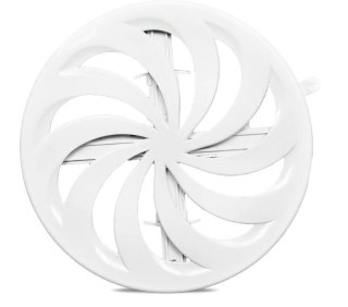 KRATKA WENTYLACYJNA OKRĄGŁA ZAMYKANA,REGULOW.80-150MM BIAŁA AIR ROXY