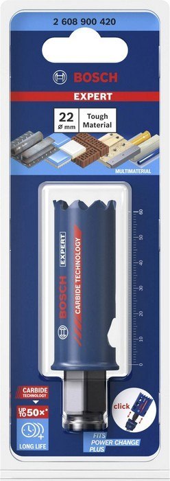 PIŁA OTWORNICA Z WĘGLIKÓW EXPERT TOUGH MATERIAL 22MM BOSCH