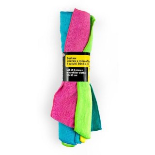 ZESTAW ŚCIEREK MIKROFIBRA 4 SZT. MOJE AUTO VIRAGE