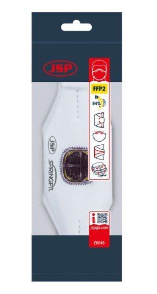 JSP MASKA PRZECIWP SPRINGFIT, ZAWOREK TYPHOONE 425ML FFP2V JSP