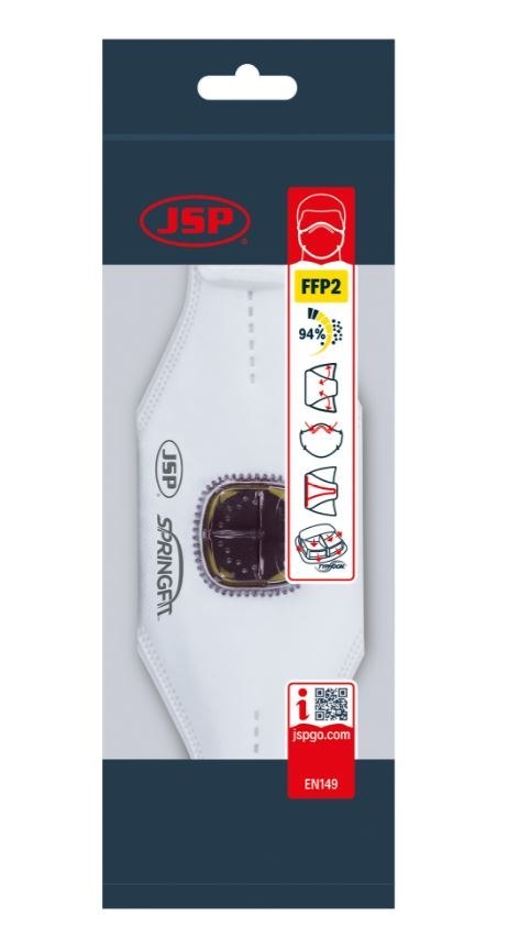 JSP MASKA PRZECIWP SPRINGFIT, ZAWOREK TYPHOONE 425ML FFP2V JSP