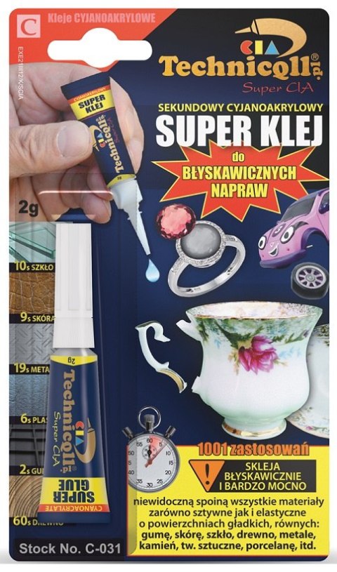KLEJ SEKUNDOWY SUPER KLEJ 2G TECHNICQLL