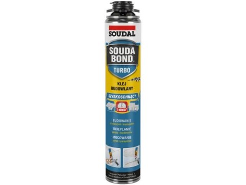 PIANOKLEJ UNIWERSALNY PISTOLETOWY SOUDABOND TURBO 750ML SOUDAL