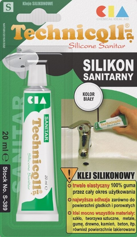 SILIKON SANITARNY BIAŁY 20ML TECHNICQLL