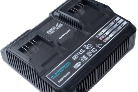 SZYBKA ŁADOWARKA PODWÓJNA SMART 18V SAS+ALL DEDRA