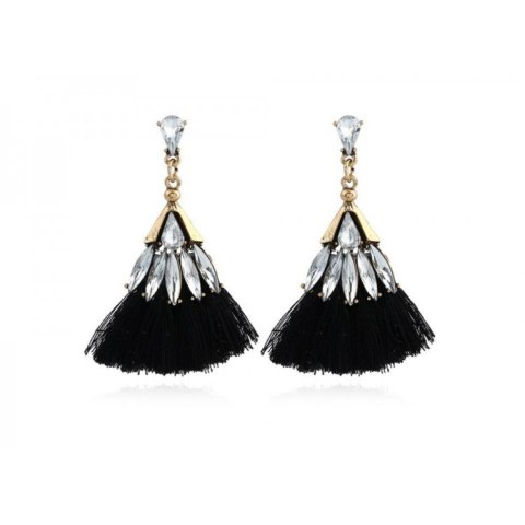 KOLCZYKI CHWOSTY HIMALAI CZARNE K749CZ