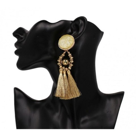 KOLCZYKI CHWOSTY ZŁOTE K851Z