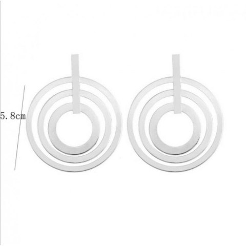 KOLCZYKI KOŁA SREBRNE K927S