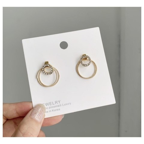 Kolczyki wiszące delikatne w złocie K1207