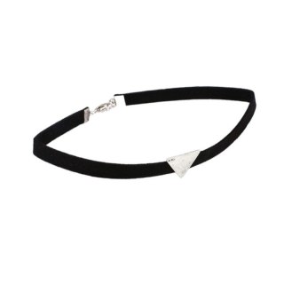 NASZYJNIK CHOKER SIMPLE TRIANGLE - CZARNE N487CZ