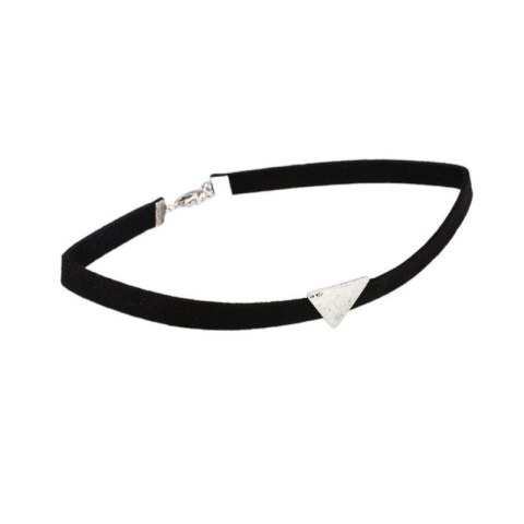 NASZYJNIK CHOKER SIMPLE TRIANGLE - CZARNE N487CZ