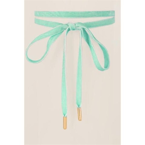 NASZYJNIK CHOKER VELVET - MIĘTOWY N484M