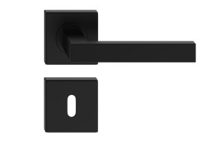 KLAMKA ERGO CZARNA KWADRATOWY SZYLD NA KLUCZ ITALIAN LINE UN