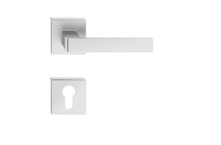 KLAMKA ERGO CZARNA KWADRATOWY SZYLD NA WKŁAD ITALIAN LINE UN