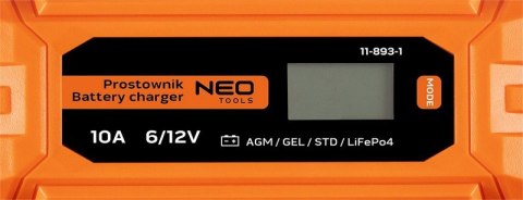 PROSTOWNIK AUTOMATYCZNY 10A/160W,3-200AH DO AGM/GEL NEO
