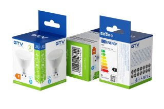 ŻARÓWKA LED SMD GU10 BIAŁY CIEPŁY 3.5W 250V KĄT ŚW.120*350LM GTV