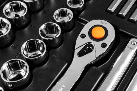 ZESTAW KLUCZY NASADOWYCH 1/2'',3/8'',1/4'' 233 CZĘŚCI NEO