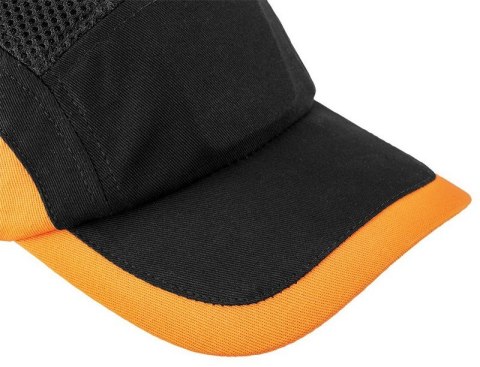 CZAPKA Z DASZKIEM ZE WZMOCNIENIEM CZARNO-POMARAŃCZOWA NEO