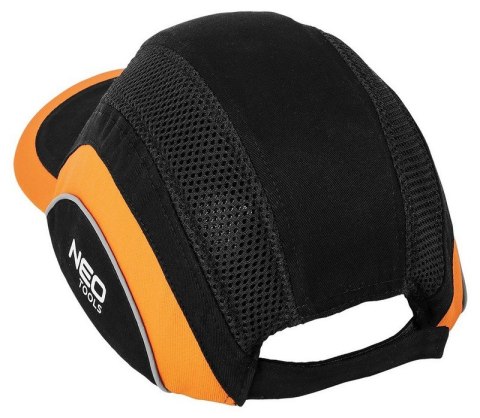 CZAPKA Z DASZKIEM ZE WZMOCNIENIEM CZARNO-POMARAŃCZOWA NEO