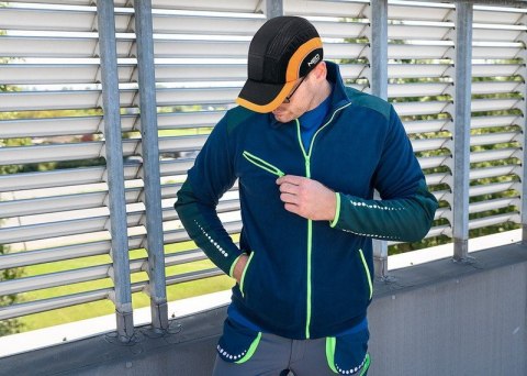 CZAPKA Z DASZKIEM ZE WZMOCNIENIEM CZARNO-POMARAŃCZOWA NEO