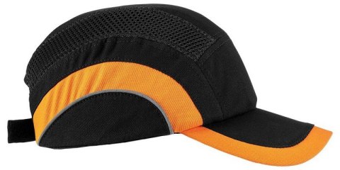 CZAPKA Z DASZKIEM ZE WZMOCNIENIEM CZARNO-POMARAŃCZOWA NEO