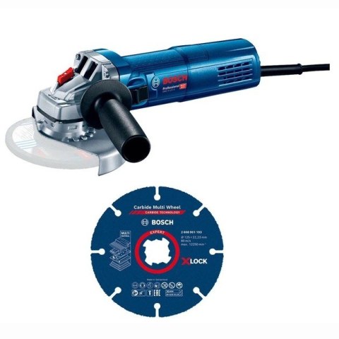 SZLIFIERKA KĄTOWA 125MM GWS 9-125 S + TARCZA MULTI WHEEL BOSCH