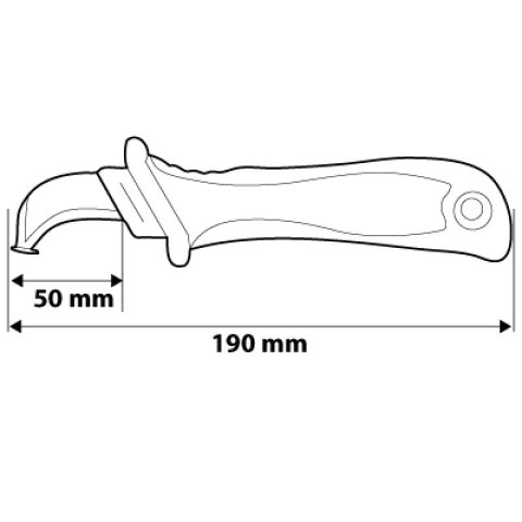 NÓŻ MONTERSKI 1000V 190MM NEO