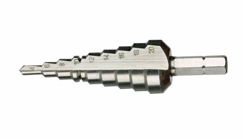 WIERTŁO STOPNIOWE 4-20 MM, 75MM WERA