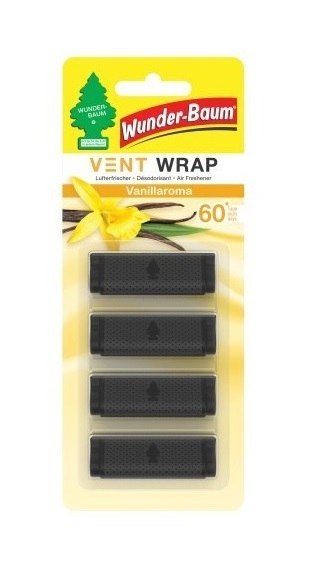 ODŚWIEŻACZ POWIETRZA VENT WRAP VANILIA 4 SZTUKI WUNDER BAUM