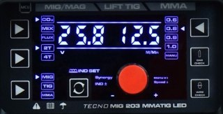 PÓŁAUTOMAT SPAWALNICZY TECNOMIG 203 MIG/TIG/MMA SYNERGIC LED IDEAL