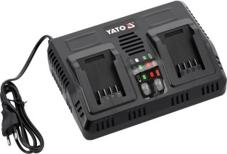 INTELIGENTNA ŁADOWARKA PODWÓJNA 18V (2,4-4,5A) YATO