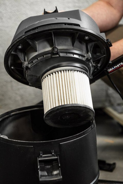 ODKURZACZ PRZEMYSŁOWY 1200W 20L ZBIORNIK Z TWORZYWA GRAPHITE